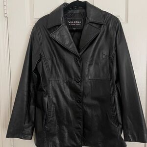 Wilson Women's Sleek Black Leather Jacket